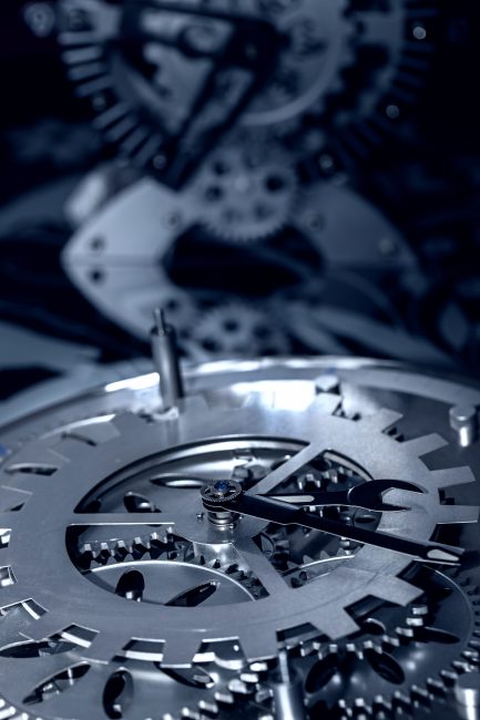 Retro Abstract Industrial Vintage Technology Clock Photo